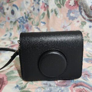 Black case for Instax Mini Evo with strap  detacable front for horizontal case
